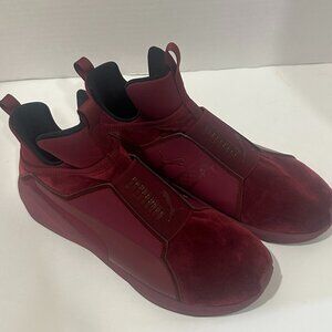 Puma Fierce Velvet Cordovan Burgundy Women’s Size 10 Slip‑On Training Shoes 1909